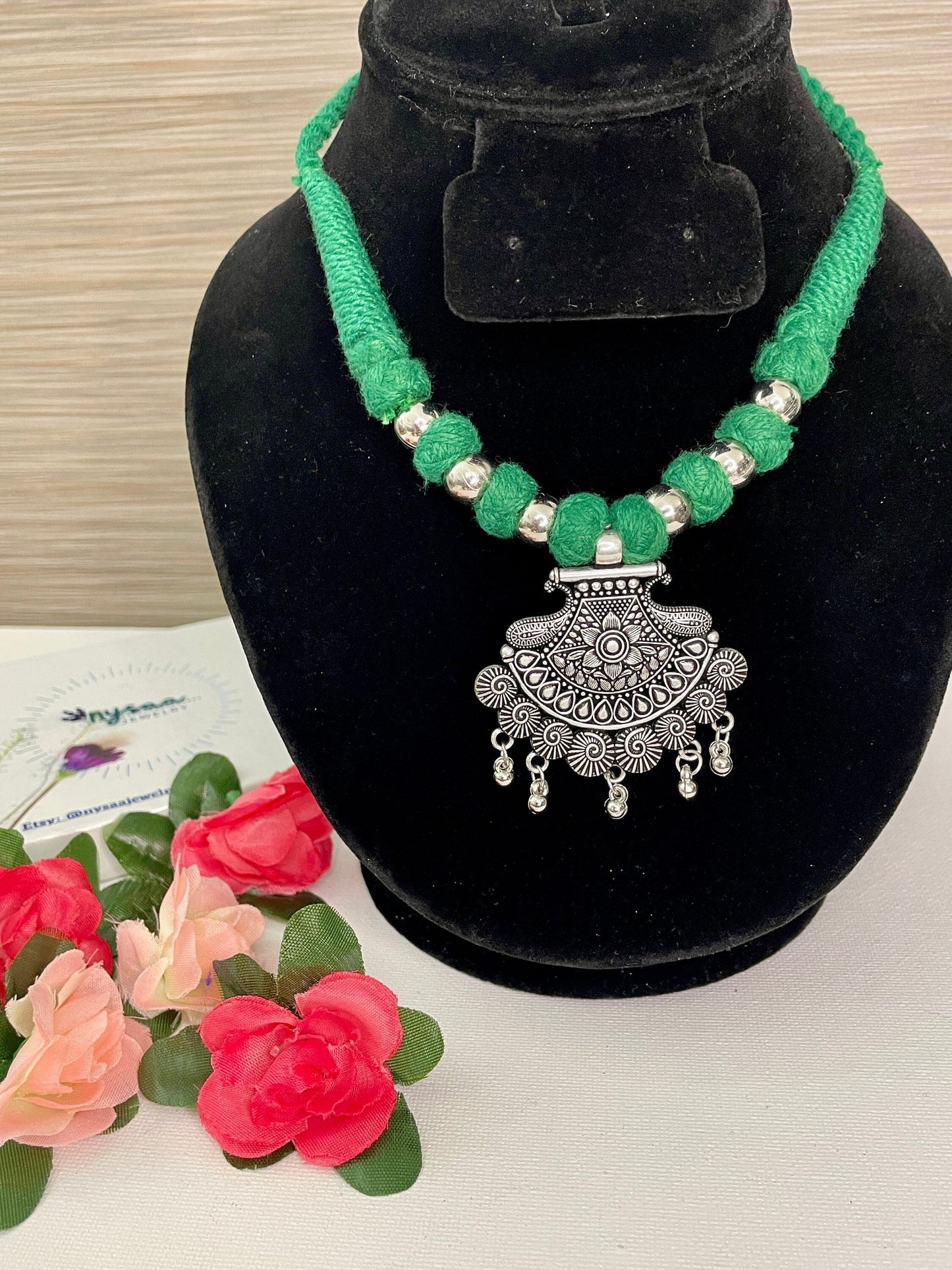 FancyOxidised thred necklace . High quality and lots of colors