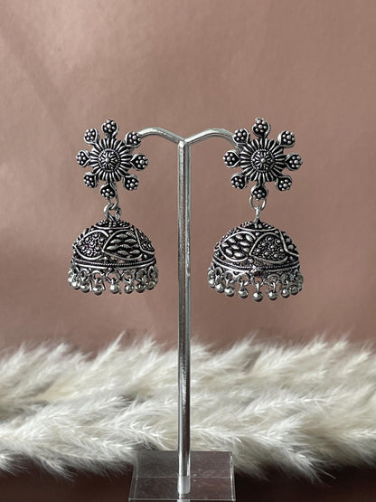 Oxidized | German silver| Bollywood | Indian | Festive | Navratri | Nauratri earrings | Oxidised
