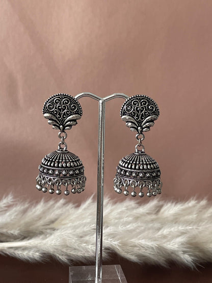 Oxidized | German silver| Bollywood | Indian | Festive | Navratri | Nauratri earrings | Oxidised