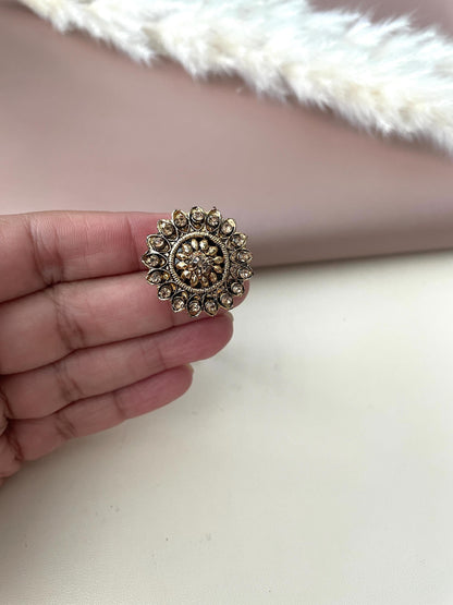 Rajasthani Borla | Head bore | Gold plated kundan borla | hair accessories | oxidized rajputi jewelry