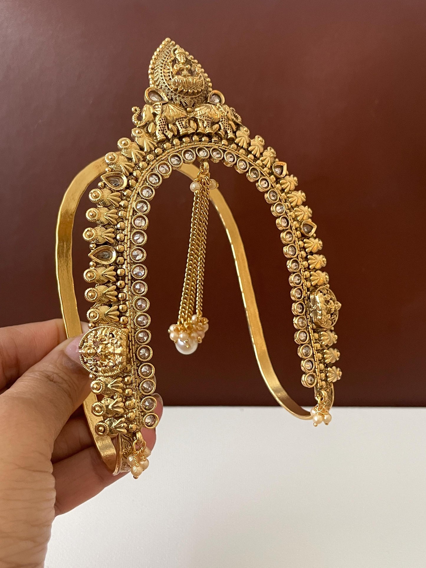 Baju band Armlet Arm band Indian jewlery Adjustable Vamki Gold plated