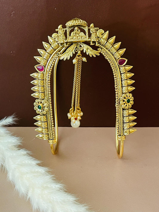 Baju band Armlet Arm band Indian jewlery Adjustable Vamki Gold plated