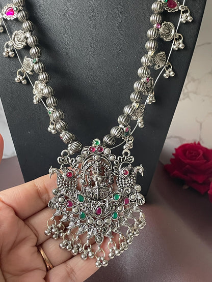 Oxidized Kolhapuri Saaj Necklace: Marathi Bridal Jewelry