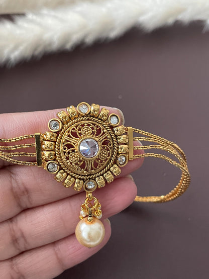 Baju band Armlet Arm band Indian jewlery Adjustable Vamki Gold plated