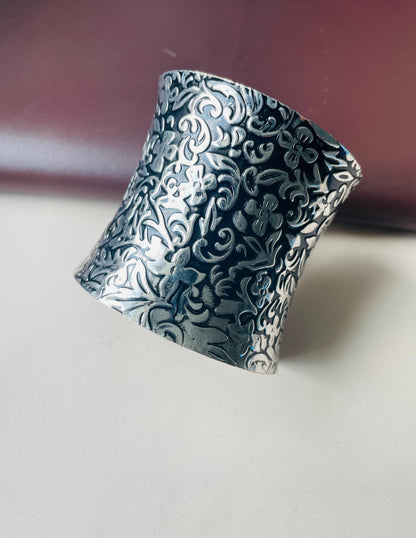 Gold Plated Cuff Bracelet: Royal Statement Jewelry