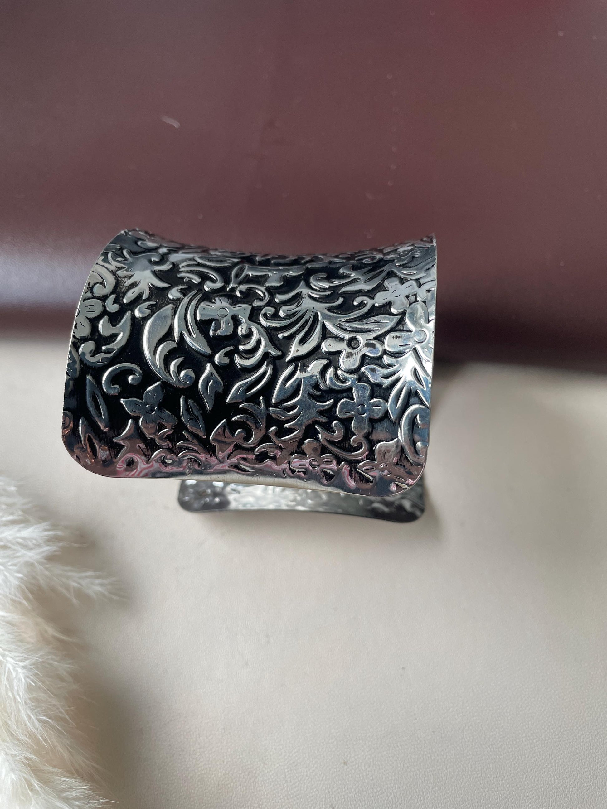 Gold Plated Cuff Bracelet: Royal Statement Jewelry