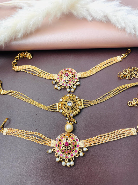 High quality gold plated armlets