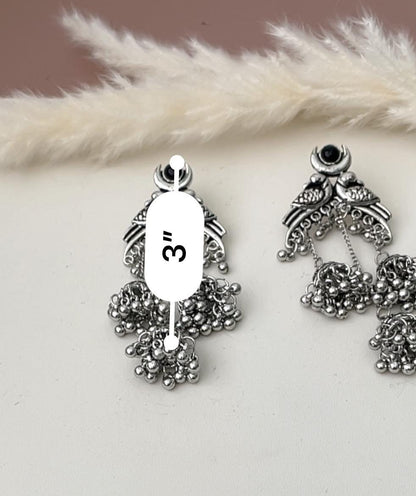 Oxidized Jhumki Earrings: Lightweight Trendy Navratri Jewelry