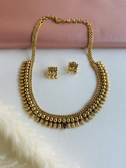 Rajawadi polish small choker set