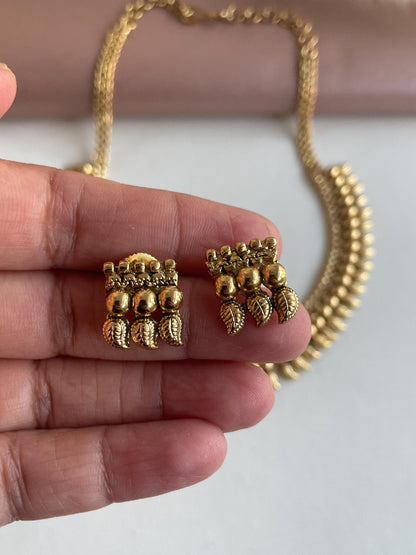 Rajawadi Polish Choker Set: Indian Ethnic Collar Necklace