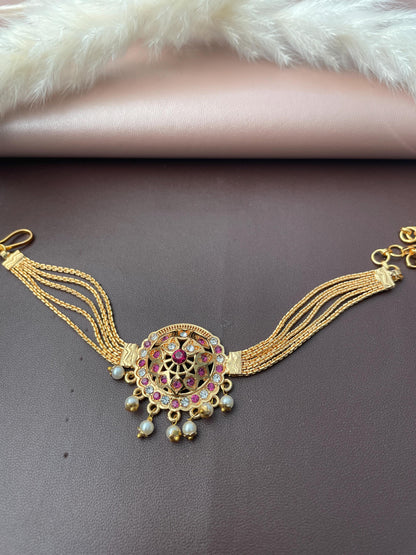 Baju band Armlet Arm band Indian jewlery Adjustable Vamki Gold plated