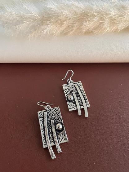 Oxidized Silver Lookalike Jhumki Earrings: Lightweight Navratri Jewelry