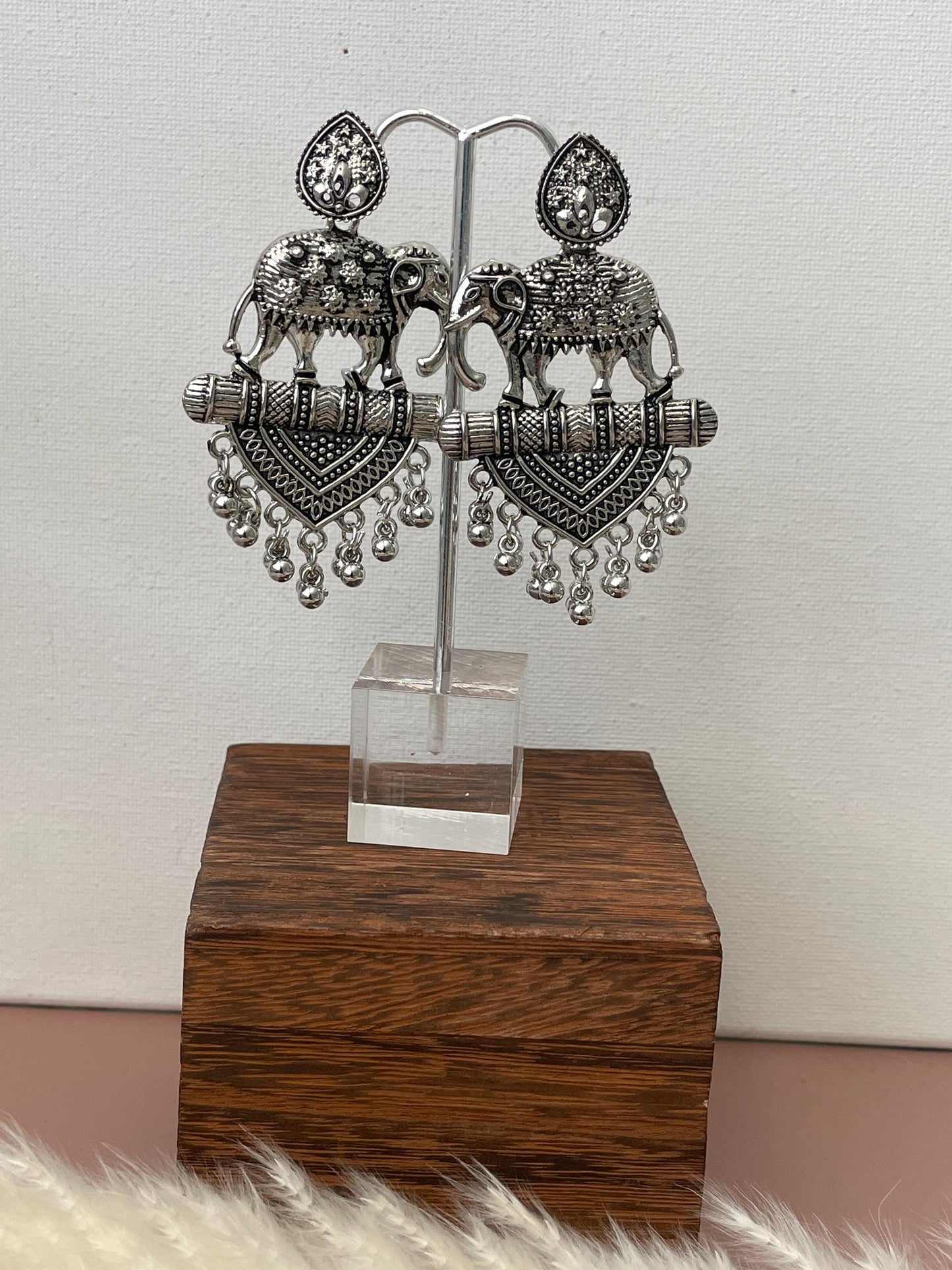 Oxidized Jhumki Earrings: Lightweight Trendy Navratri Jewelry