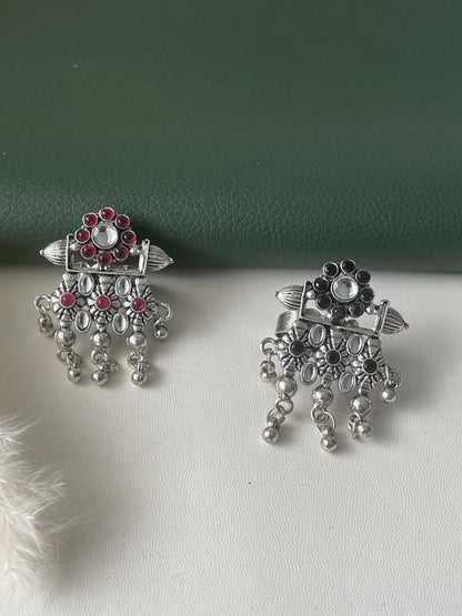 Oxidized Oversized Ring: Adjustable Lightweight Statement Jewelry