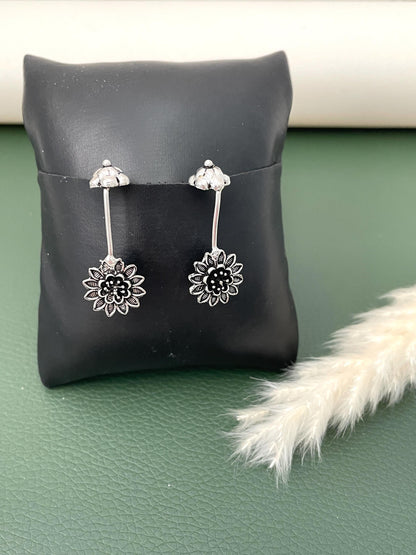 Oxidized Bugadi Earrings | Indian Clip On Ear Jewelry