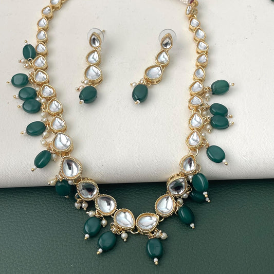 Gold Plated Kundan Choker Necklace Set: Traditional Indian Jewelry