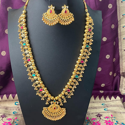 21 Paan Kolhapuri Saaj Necklace: Marathi Bridal Jewelry