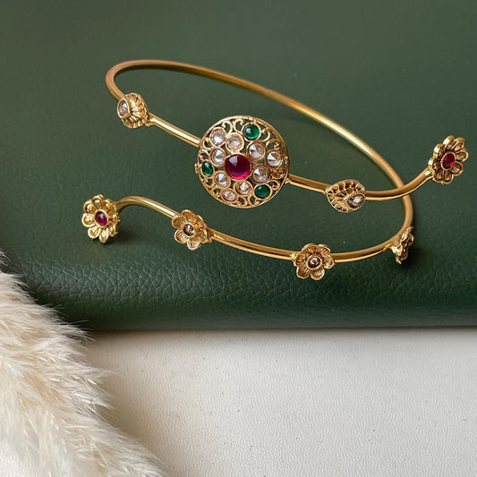 Baju band Armlet Arm band Indian jewlery Adjustable Vamki Gold plated