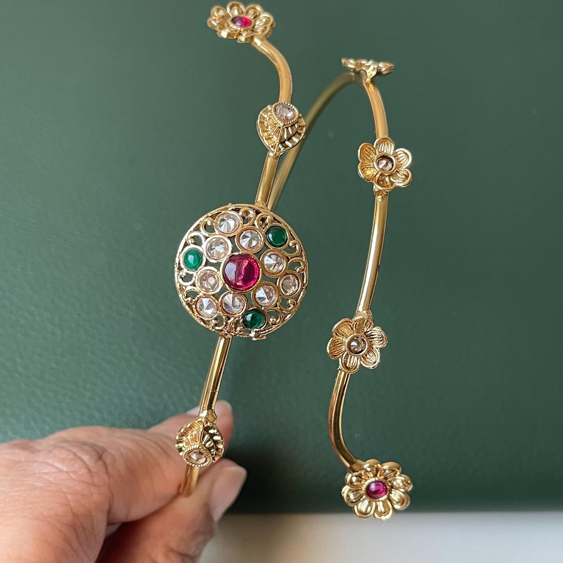 Baju band Armlet Arm band Indian jewlery Adjustable Vamki Gold plated