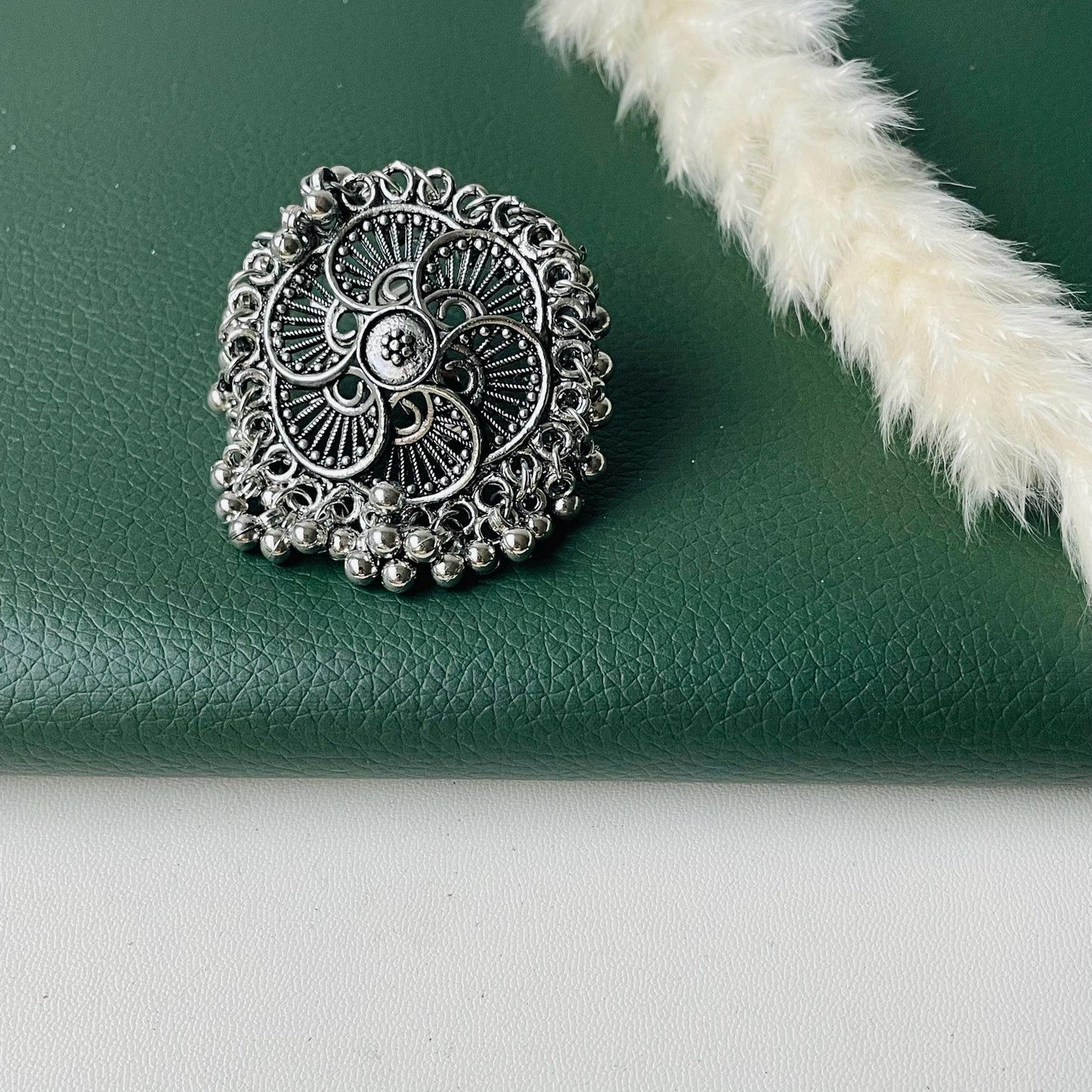 Oxidized Ghungaroo Bracelet: Lightweight Adjustable Indian Jewelry