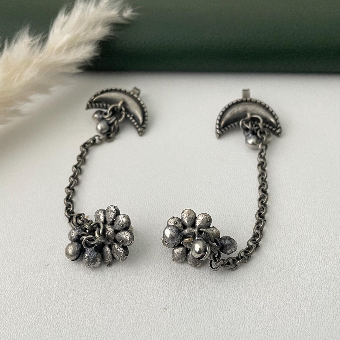 Oxidized chain earrings 3 designs available