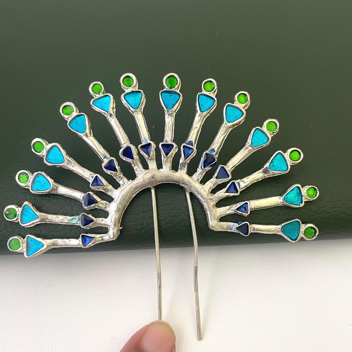 Oxidized Pearl Hair Bun Accessory: Maharashtrian Juda Khopa