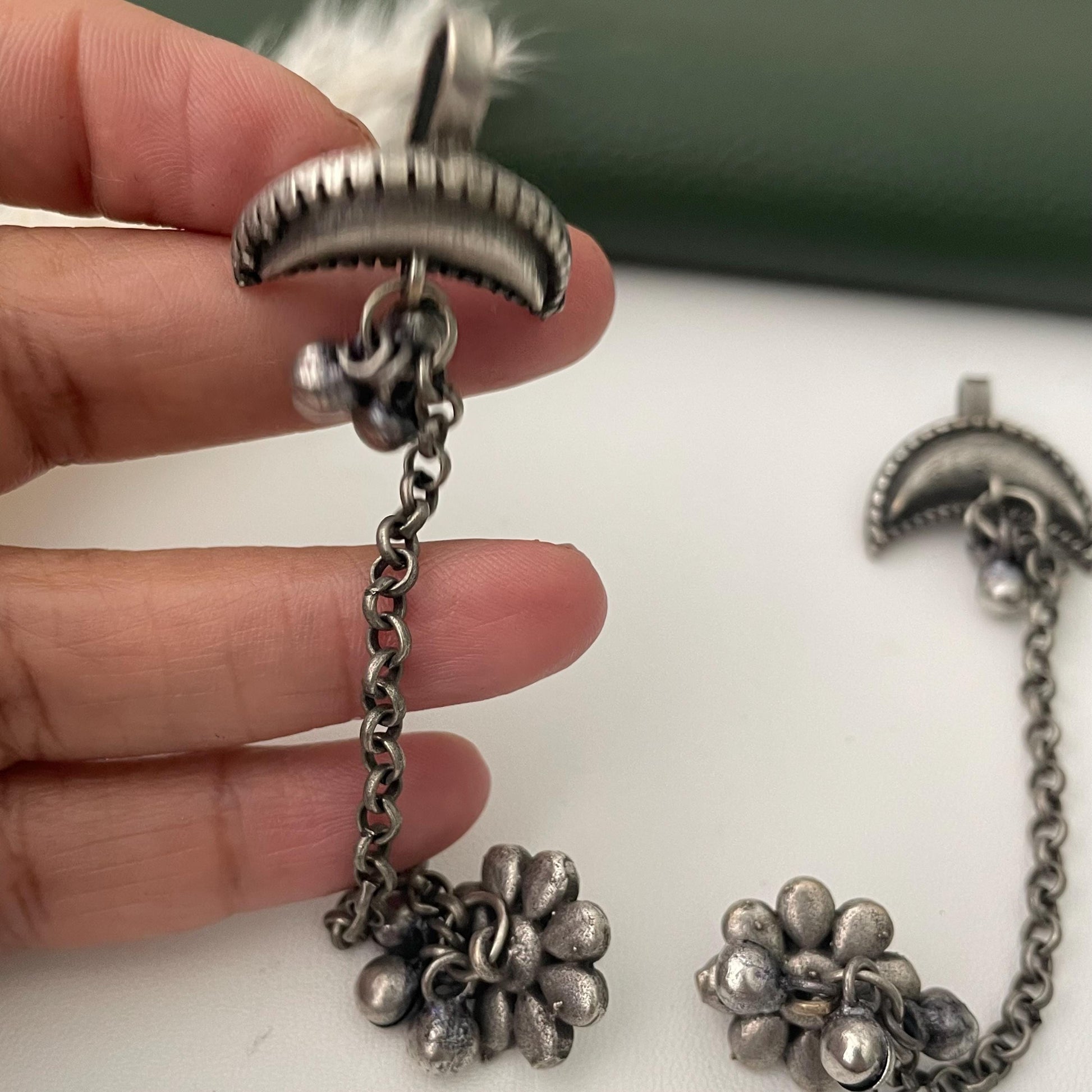 Oxidized chain earrings 3 designs available