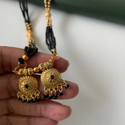 Traditional marathi gold plated wati mangalsutra 36 inches long