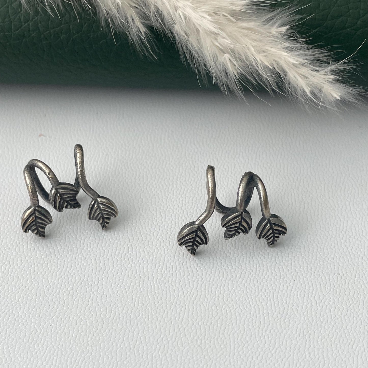 Oxidized Bugadi Earrings | Indian Clip On Ear Jewelry