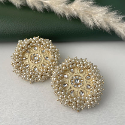 Minakar and colorful beads big tops or stud earrings