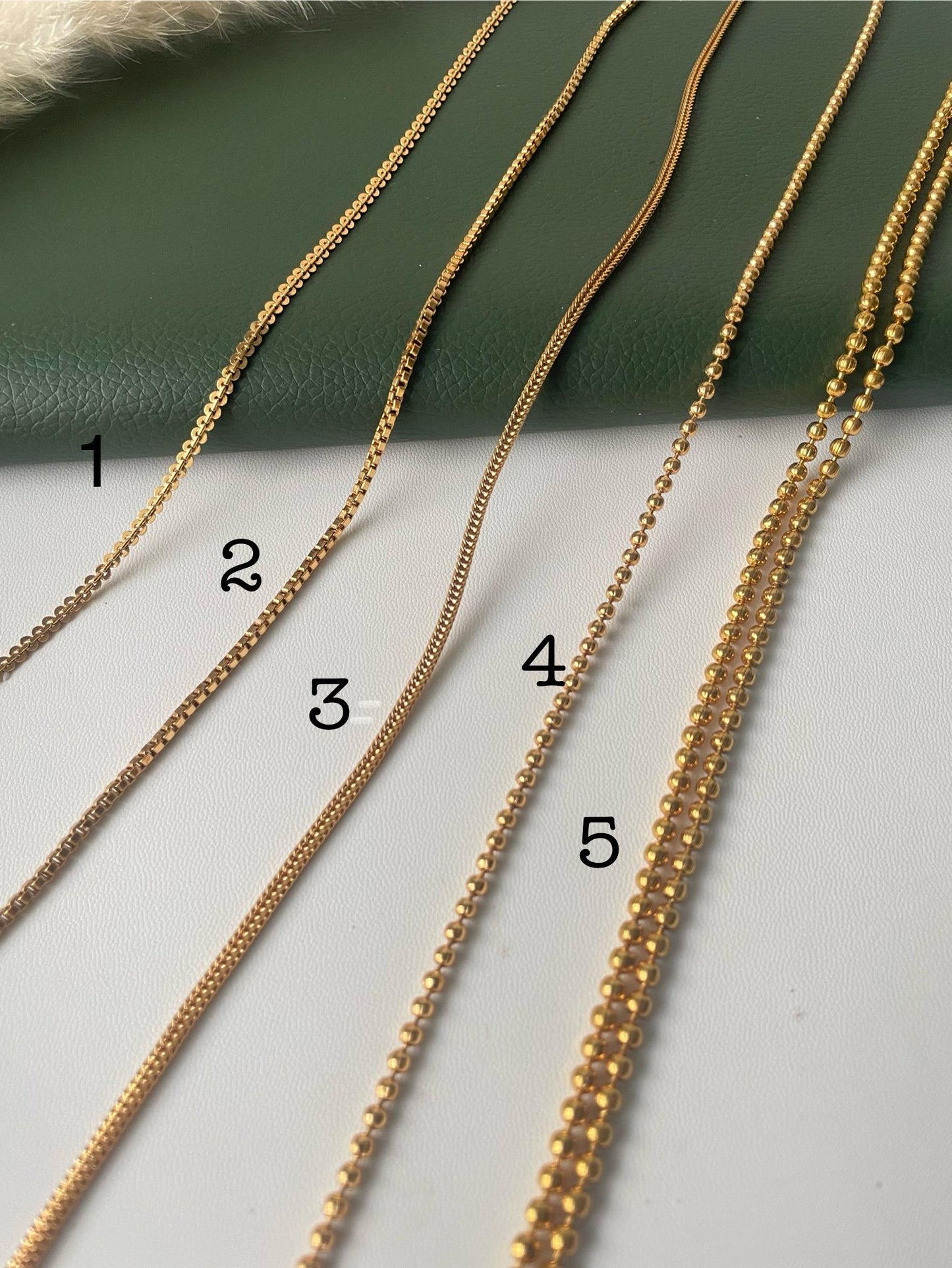 High gold plated 24 inch long Indian chain