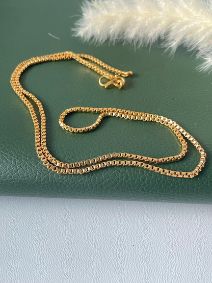 High gold plated 24 inch long Indian chain