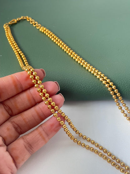 High gold plated 24 inch long Indian chain