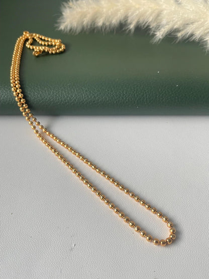 High gold plated 24 inch long Indian chain