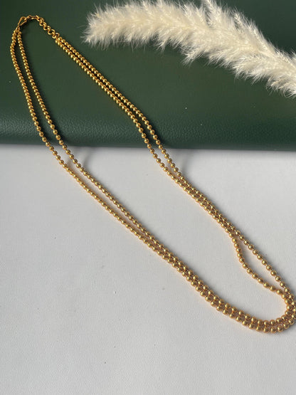 High gold plated 24 inch long Indian chain