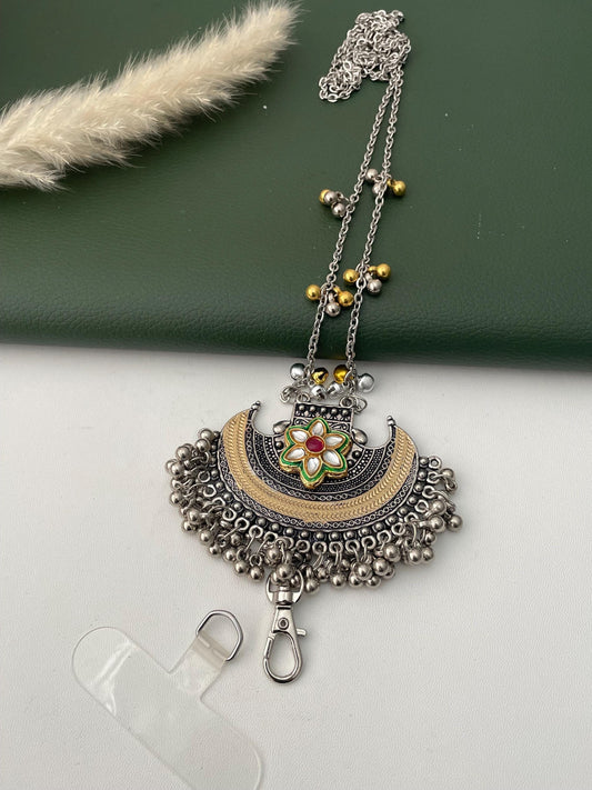 Trendy Dual tone or oxidized mobile lanyard or sling