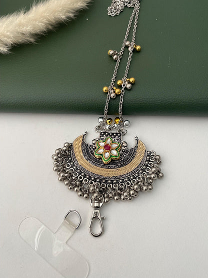 Trendy Dual tone or oxidized mobile lanyard or sling