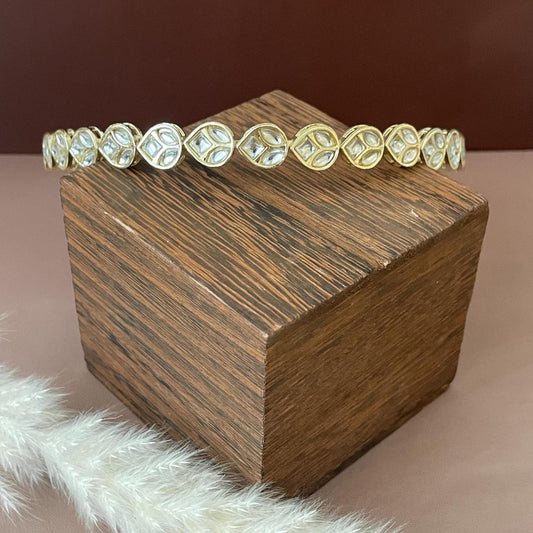 Kundan Bridal Hairband: Gold Plated Indian Jewelry