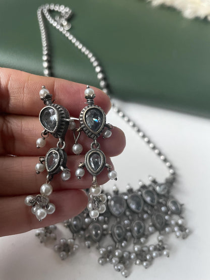 Oxidised Maharashtrian Tanmani white or multicolor