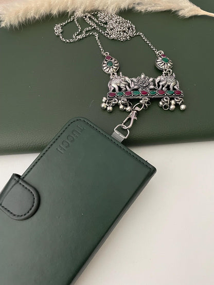 Trendy Dual tone or oxidized mobile lanyard or sling