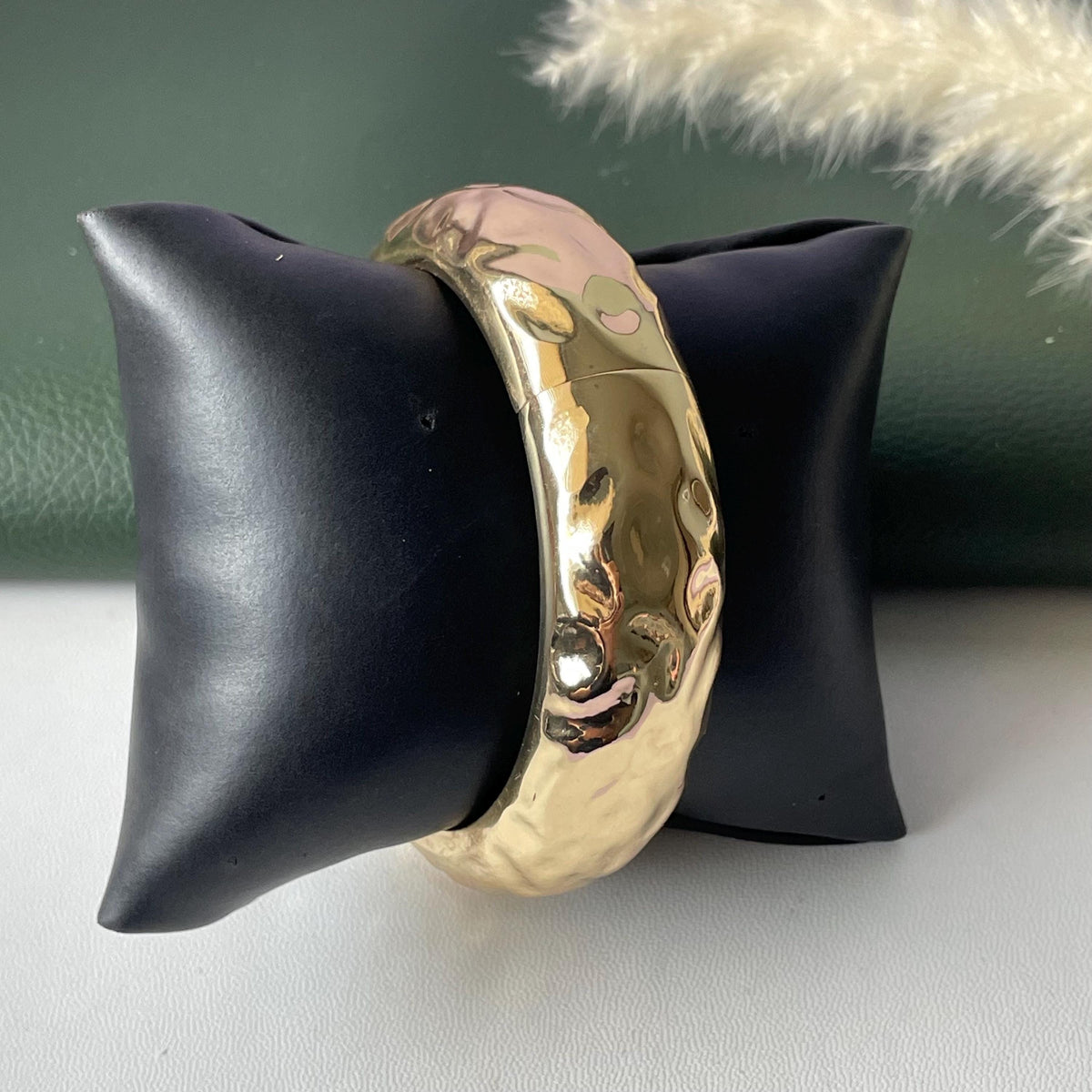Gold and silver fancy cuff bangles