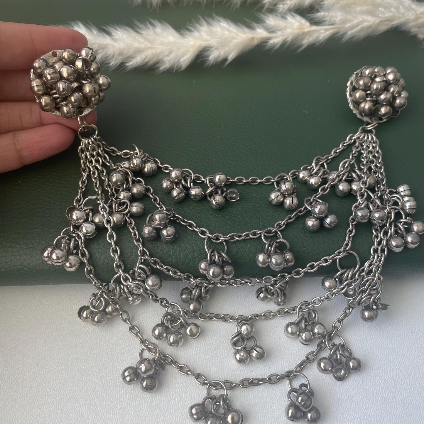 Oxidized Ghungroo Hair accessory: Bollywood Accessory