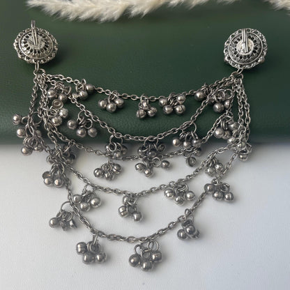 Oxidized Ghungroo Hair accessory: Bollywood Accessory