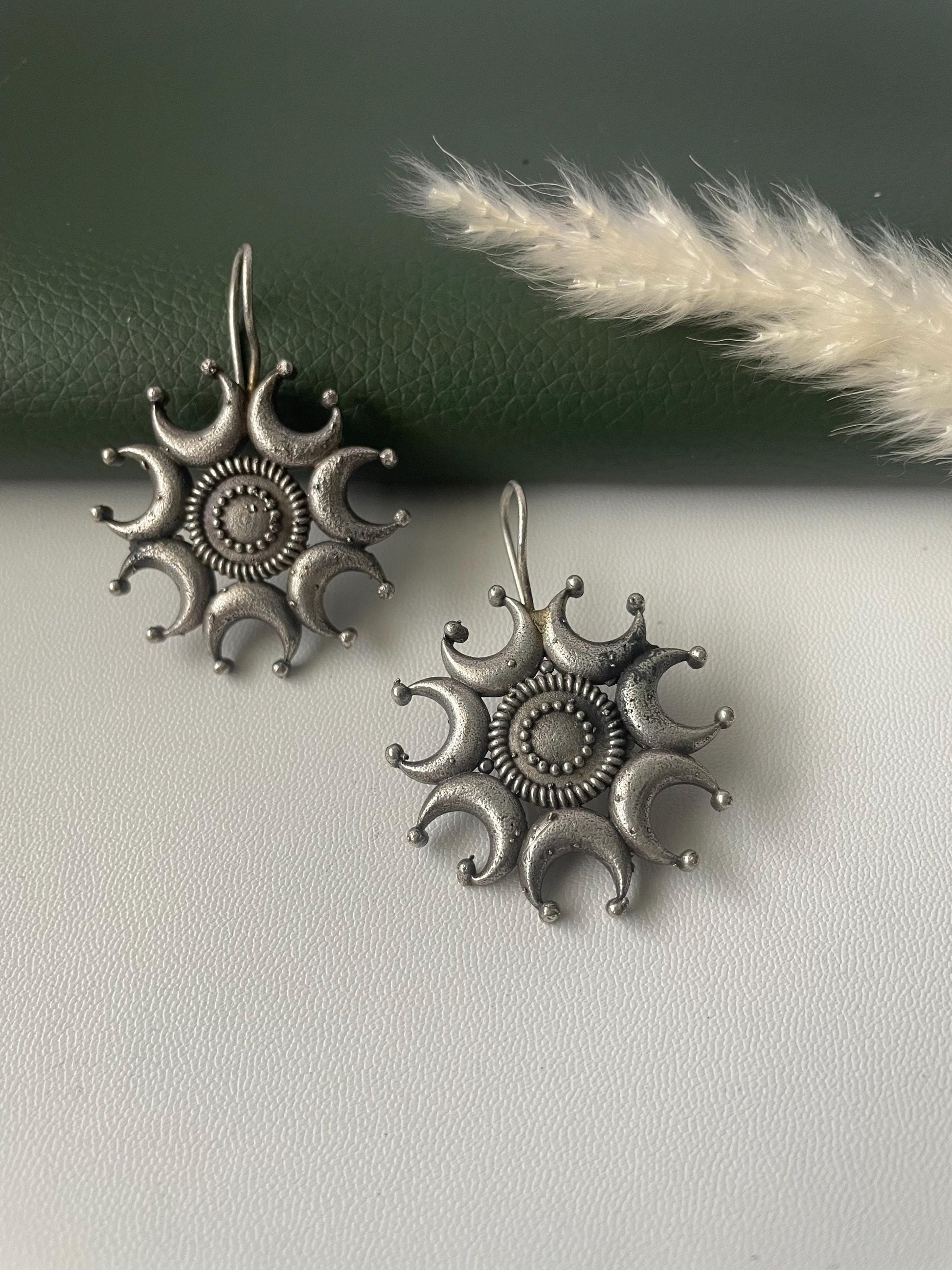 Black Oxidised danglers