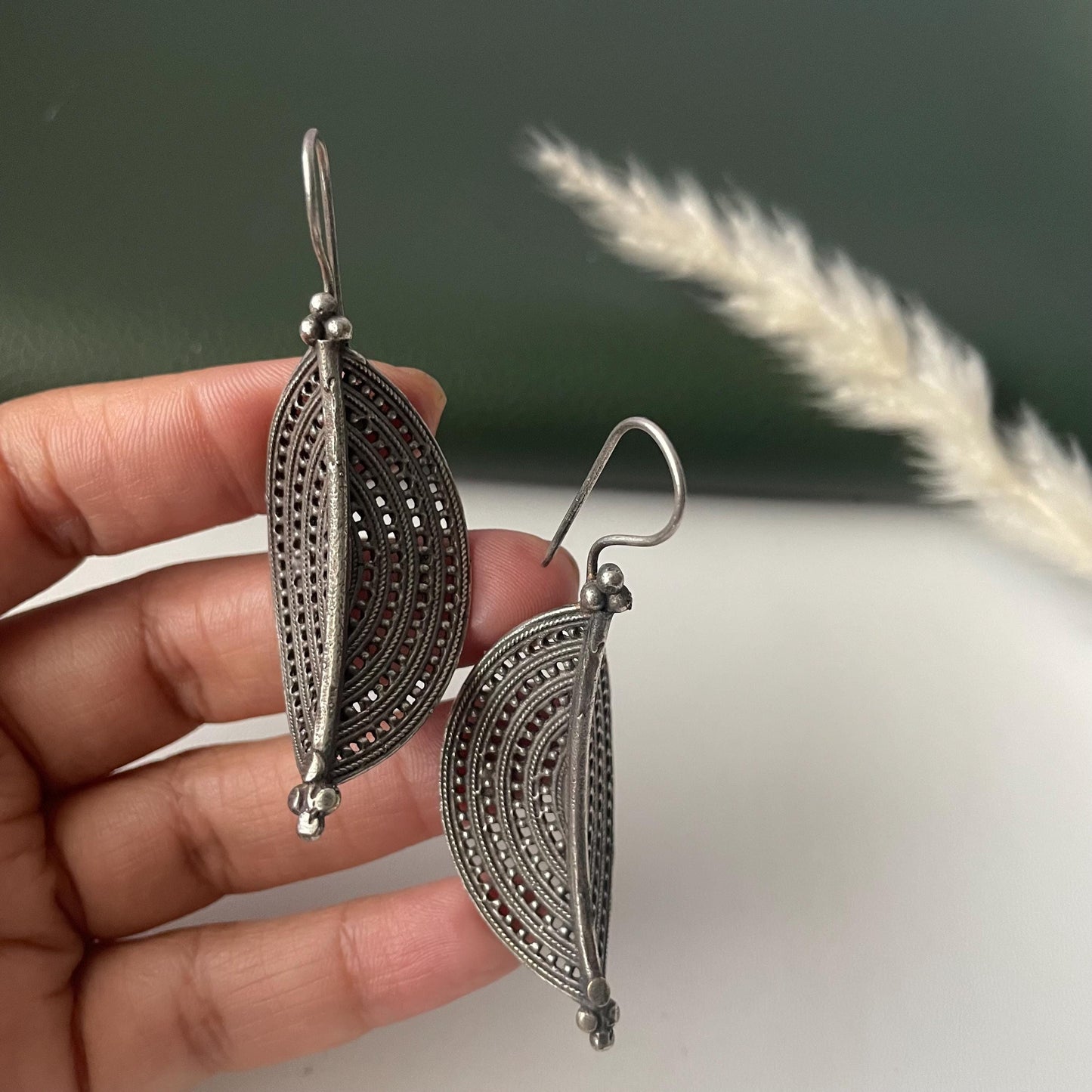 Black Oxidised danglers