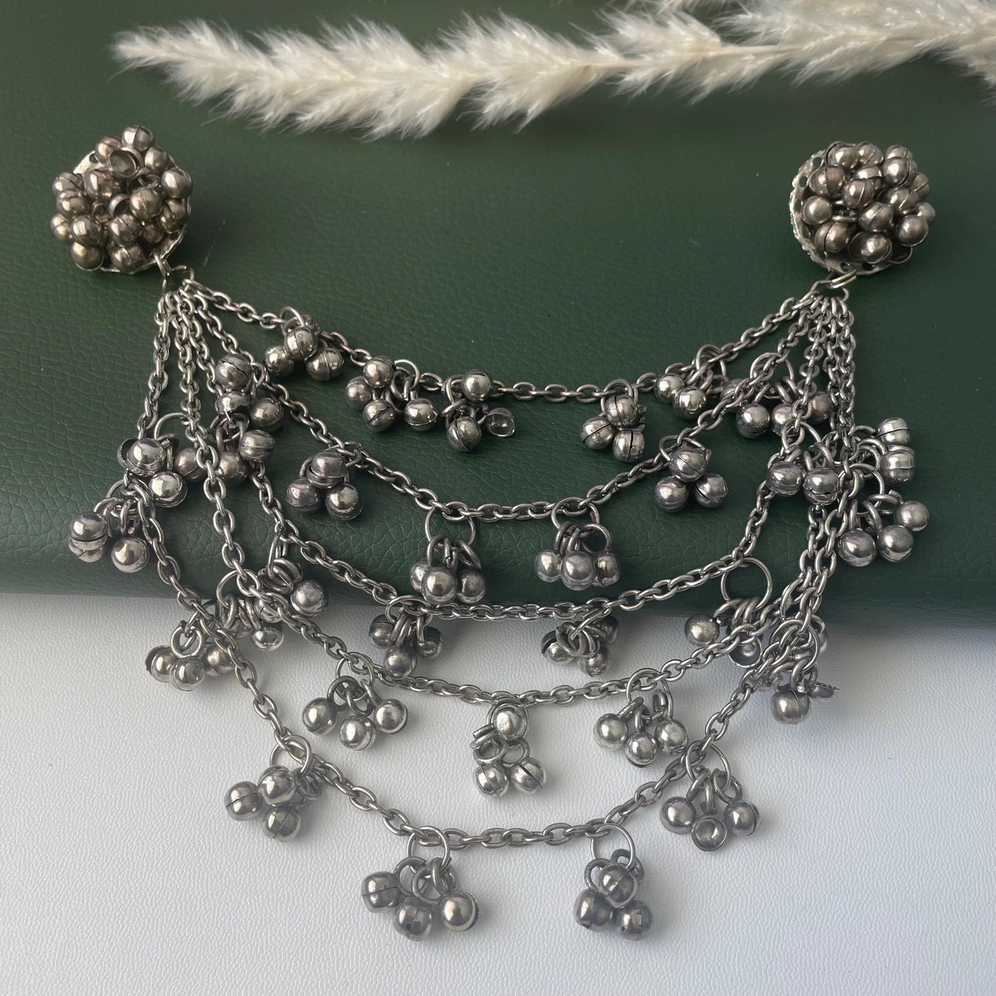 Oxidized Ghungroo Hair accessory: Bollywood Accessory
