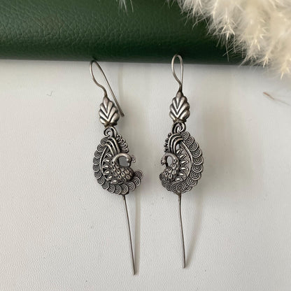 Trendy oxidised needle Earrings
