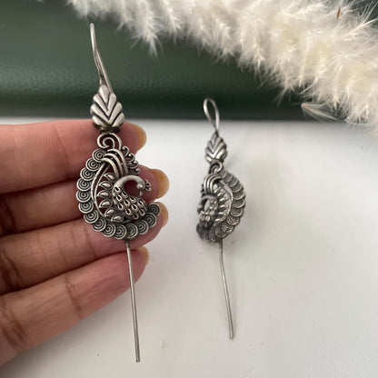 Trendy oxidised needle Earrings