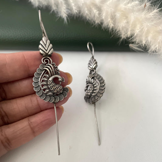 Trendy oxidised needle Earrings