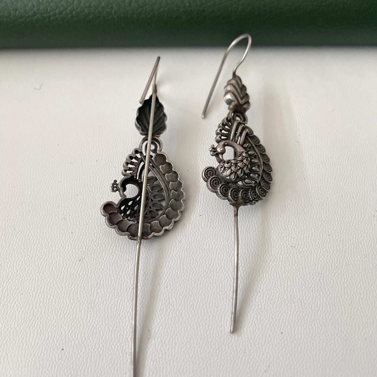 Trendy oxidised needle Earrings